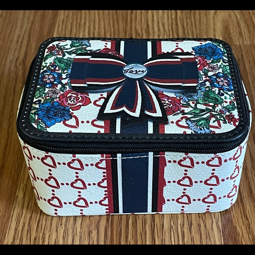 Brighton Love Hearts Flowers Travel Jewelry Box